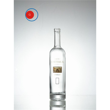 Round Shape Lower Slope Glass Bottle