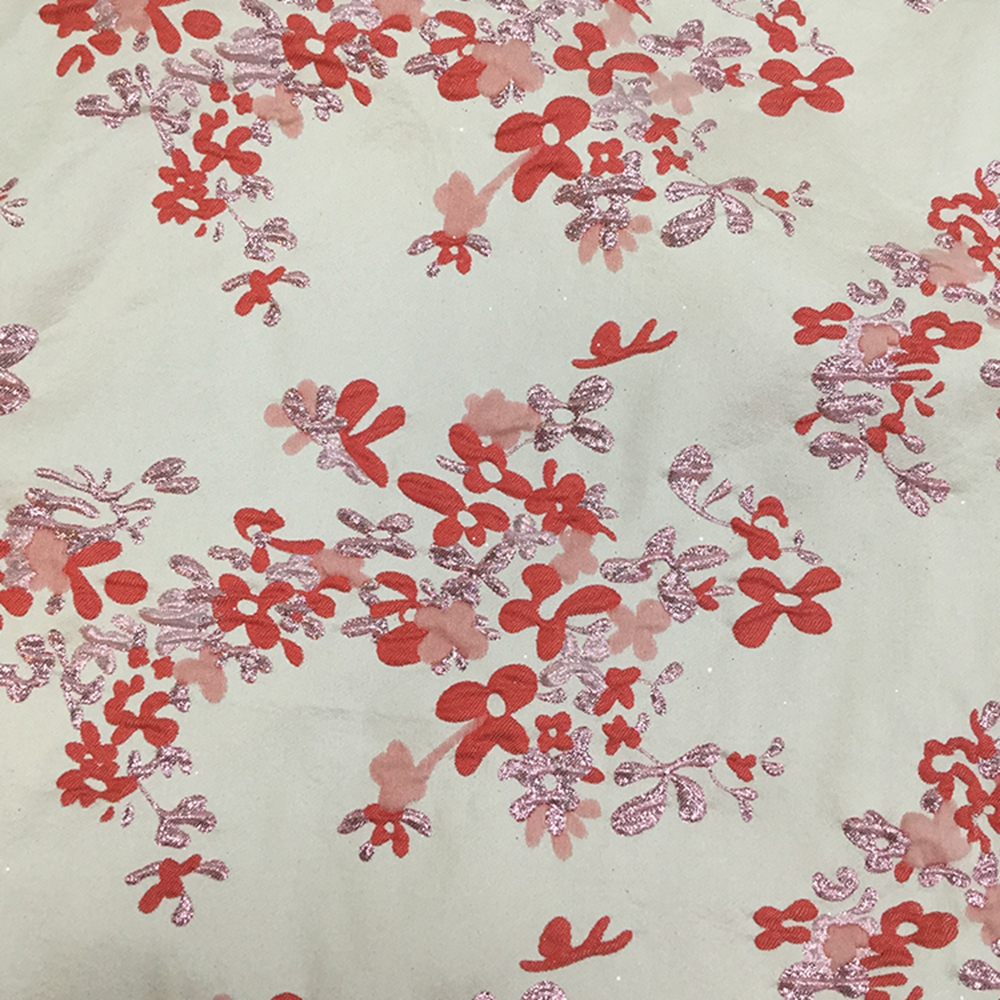 Red Flower Jacquard