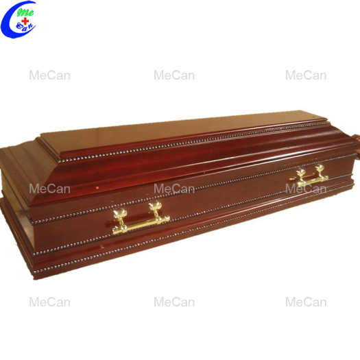 Funeral coffin metal and wooden corpse casket