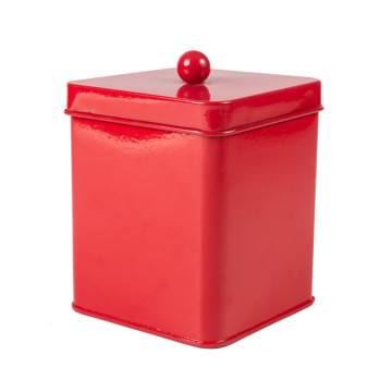 Red kitchen tea sugar coffee canister
