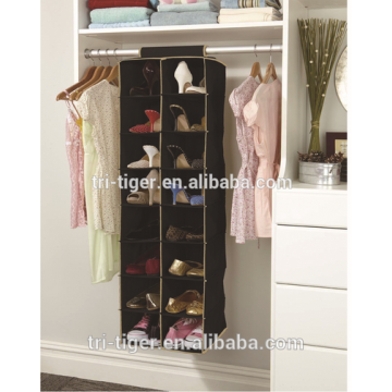 8 shelf 16 pockets hanging fabric shoe rack organizer