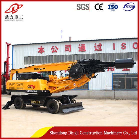 Factory Direct Wheeled 20M Depth Mini Piling Rig