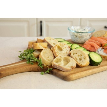 Large Cheese and Charcuterie Board, Use as Appetizer Serving Board or Pizza Board Crafted From Beautiful Acacia