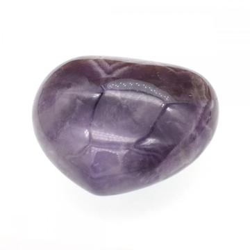 Natural Real 40X40X20MM Amethyst Heart  for women Chakra healing Jewelry without hole