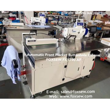 Automatic Front Placket Buttonhole Sewing Unit