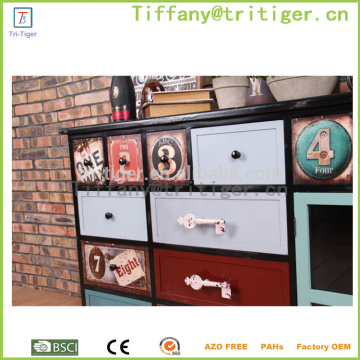 Wholesale living room Shabby Vintage Antique Reproduction Wooden Furniture Home Decoration storage cabinet