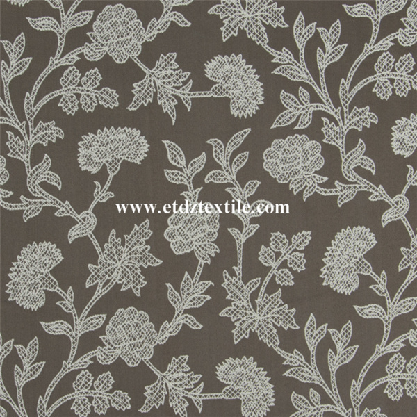 Newest Embroidery Like Window Curtain Shower Curtain