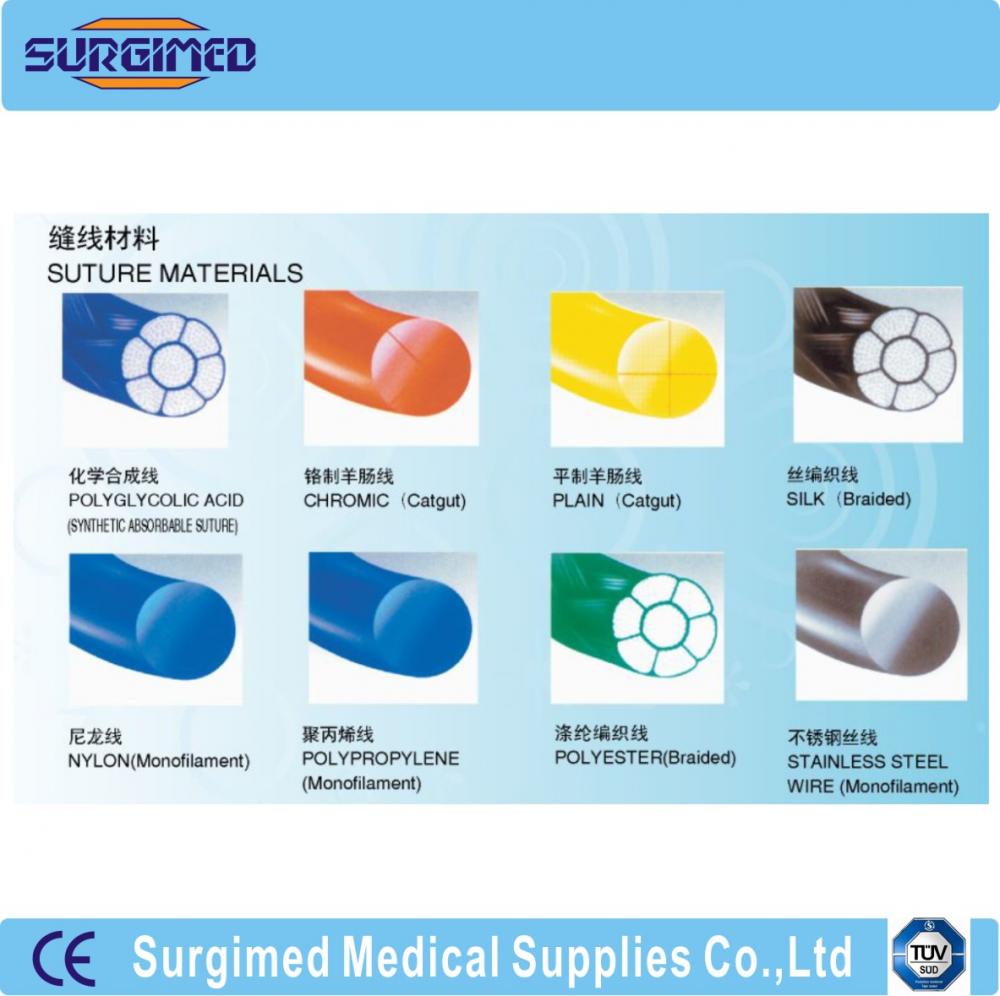 Surgical Sutures With Different Material