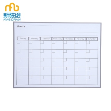 Monthly Dry Erase Calendar Marker Board for Refrigerator