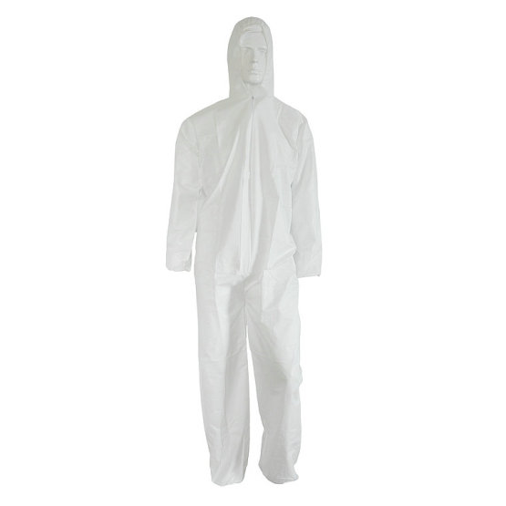 Waterproof White Disposable Labor Coverall