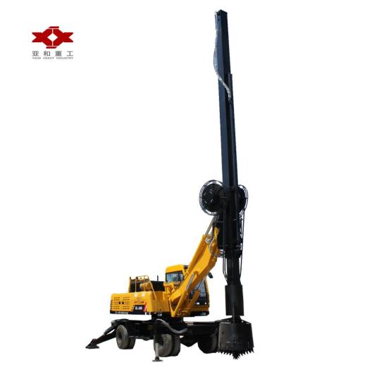 Small wheel rotary drilling rig machine