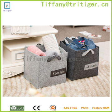 Foldable Cube Fabric Organizer Baskets felt organizer box For Storing Tools At Home