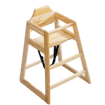 Restaurant Home High Quality Solid Wood Baby Feeding Dining High Chair