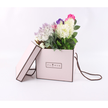 Square flower packaging box cardboard with lid