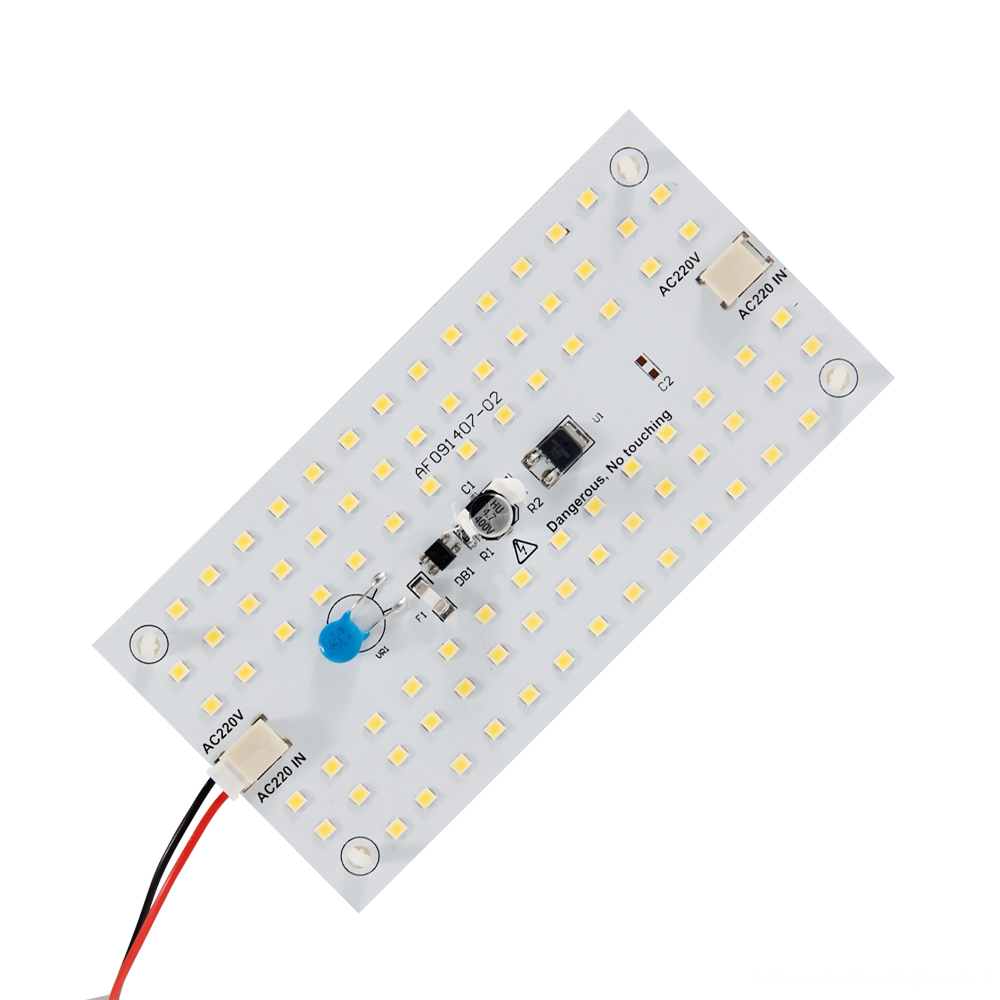 Side picture of Square custom smd 2835 9W AC COB Module