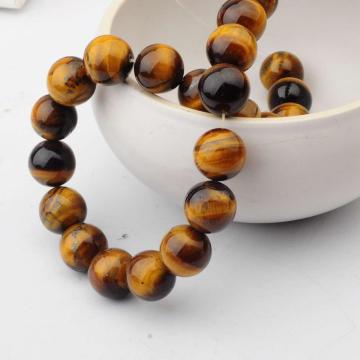 14MM Loose natural Gemstone Tiger Eye Round Beads for Making jewelry