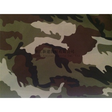 Waffle Polyester Camouflage Fabric with Compound