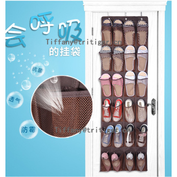 24 pockets shoe organizer non woven shoe organizer for home storage