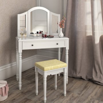 New design Portable Vanity White Wholesale Wooden Dressing Makeup Table