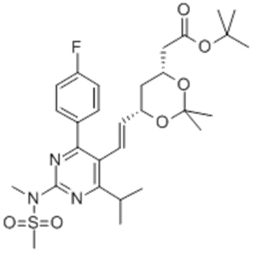 tert-Butyl 6-[(1E)-2-[4-(4-fluorophenyl)-6-(1-methylethyl)-2-[methyl(methylsulfonyl)amino]-5-pyrimidinyl]ethenyl]-2,2-dimethyl-1,3-dioxane-4-acetate CAS 289042-12-2