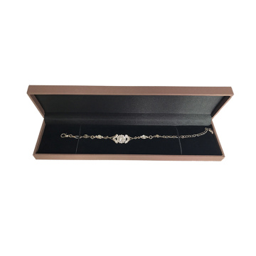 Luxury Brown Pearlized Paper Jewelry Box Set