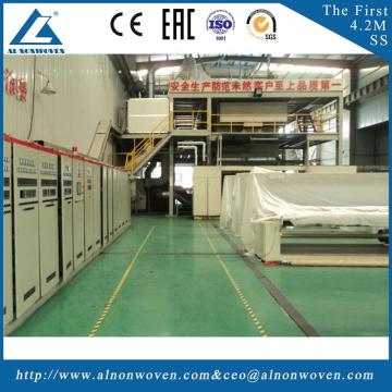 The most professional AL-3200 SS 3200mm PP Spunbond nonwoven fabric making machine with high quality