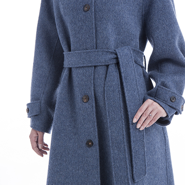 Cashmere overcoat single-breasted