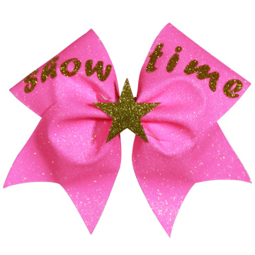 Customizable pure colors cheer hair bows