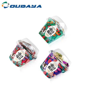 Custom Printing Plastic frozen Yogurt Cup with Lid