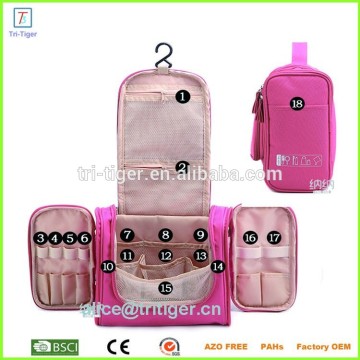 Portable Fabric Travel Toiletry Bag Travel Organizer Travel Cosmetic Bag
