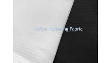 100% Polyster Microfiber Stripe Pocketing Fabric