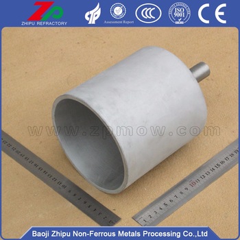 Pure tungsten crucibles used in vacuum industry