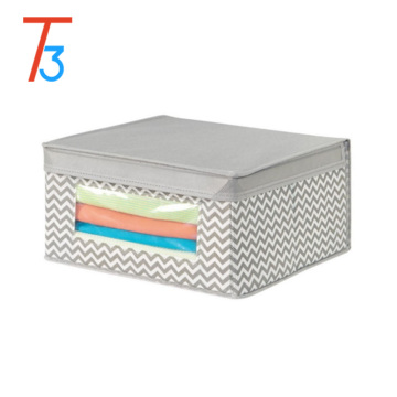 good quality custom printed foldable non woven storage Box and Bin with PVC