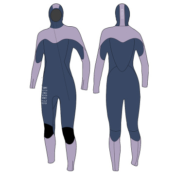 Seaskin Hoodie Front Zip Full Wetsuits for Women