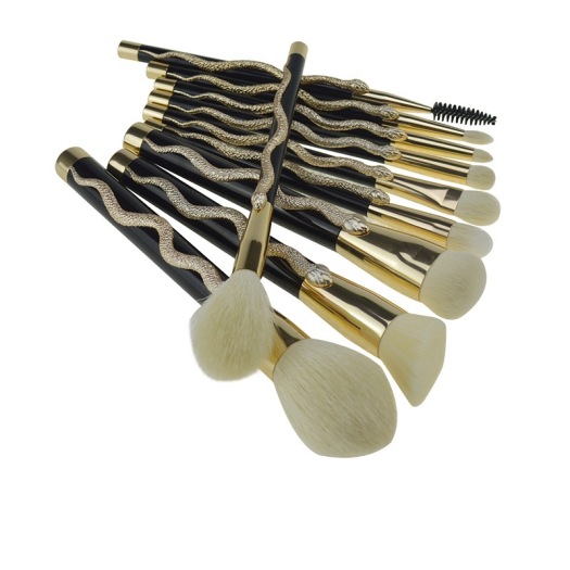 3D Snake Totem Brushes New 10 piece Makeup Brush Set