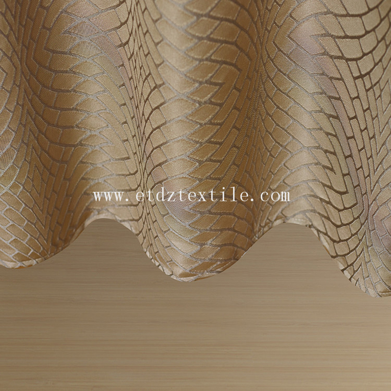 Polyester Twisted Yarn Curtain Fabric WZQ159