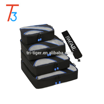 5pcs/set Travel Packing Cubes Set, Luggage Packing Organizers Compression Pouches with Laundry Bag Shoes Bag