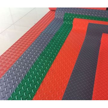 Diamond embossing mat PVC garage coin floor mats
