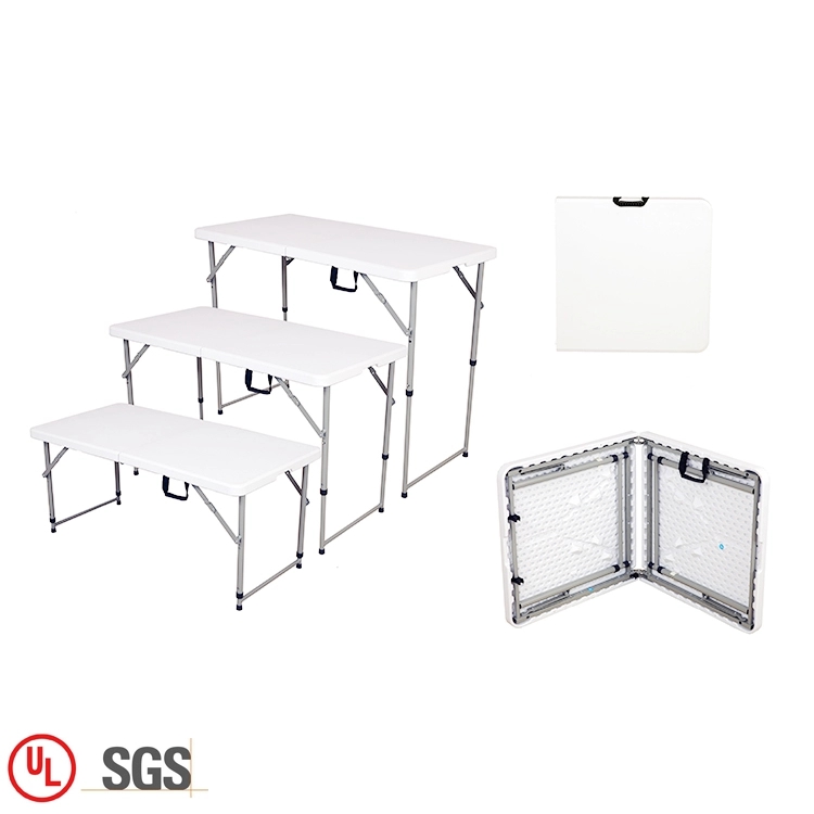4ft Adjustable Plastic Table