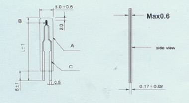 Thermistor Film Type drawing