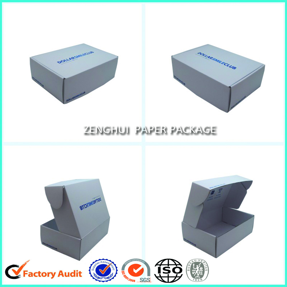 White Corrugated Cardboard Mailer Carton Box