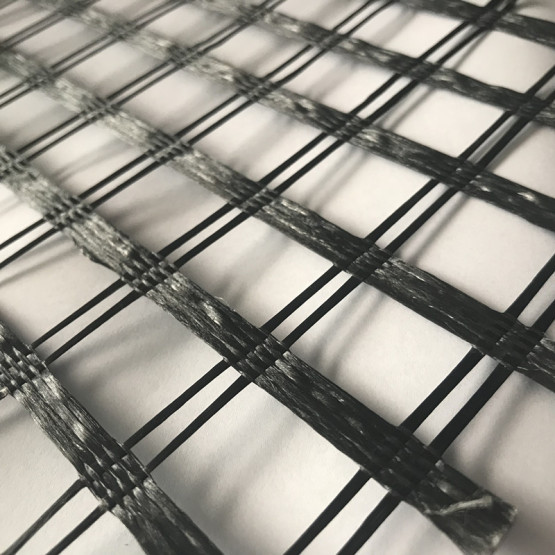 Polyester Warp Knitted Geogrid Uniaxial
