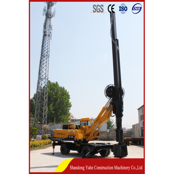Wheel type square rod rotary drilling rig DL-360