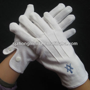 White Wholesale Men Parade Cotton Gloves