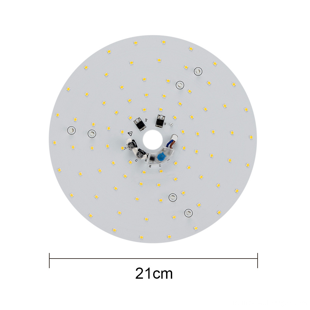 Side view of warm white light 24W LED ceiling light module light