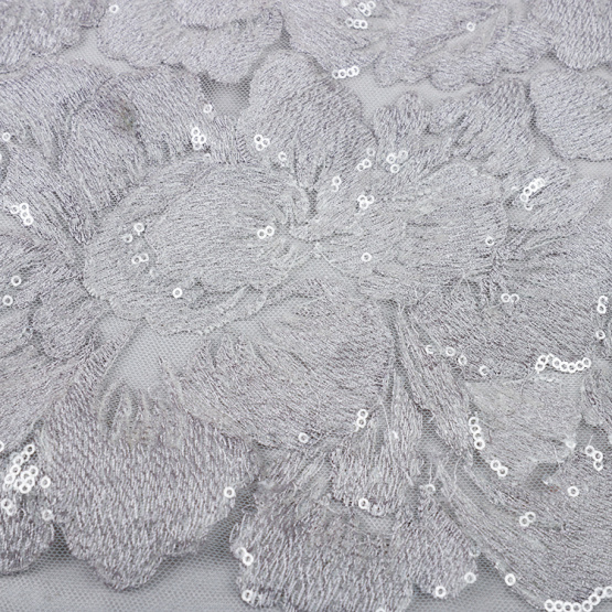 MX390 sequin net embroidery fabric