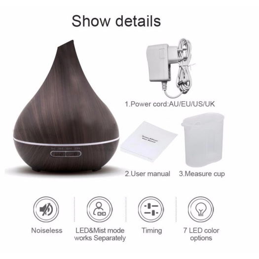 Slant Vase Nozzle Design Aroma Air Humidifier