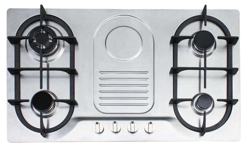 4 Burner Gas Hob with Pulse Ignition