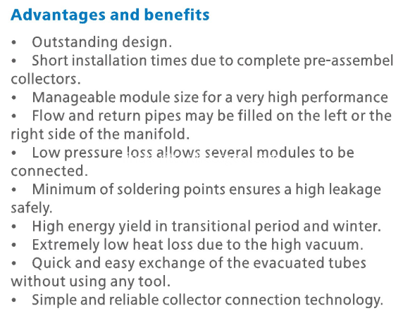 Vaccumed Tube Solar Collector