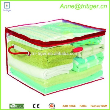 Medium Flexible Tote PVC Storage Bag with Zipper with 15-Gallon